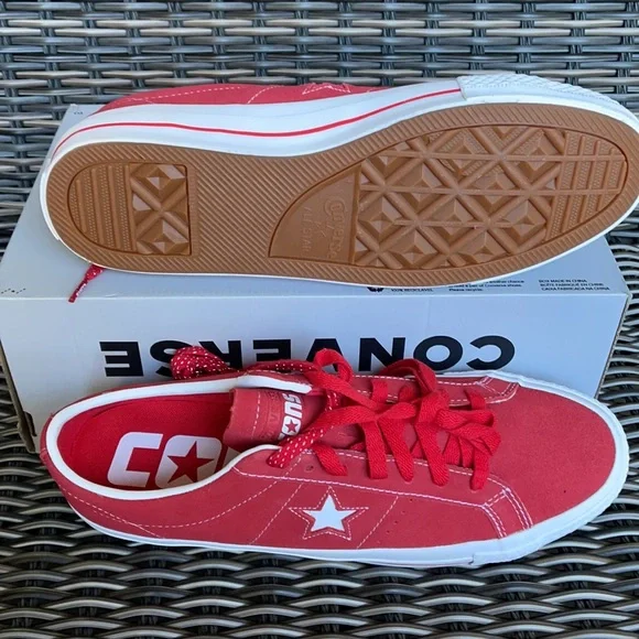 Converse One Star Pro OX University Red/White MEN`S - Picture 4 of 16